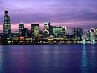 Obrazek: After Hours, Chicago Skyline, Illinois