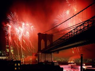 Obrazek: Celebration, Brooklyn Bridge, New York City