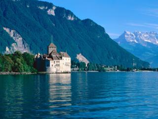 Obrazek: Chateau de Chillon, Lake Geneva, Switzerland