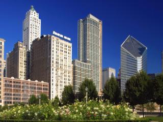 Obrazek: Chicago Skyline From Millennium Park, Illinois