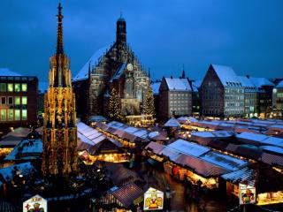 Obrazek: Christkindl Market, Nuremberg, Bavaria, Germany