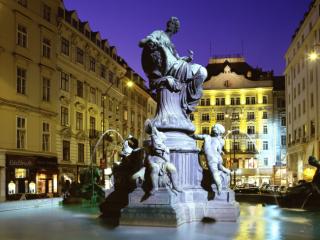 Obrazek: Donnerbrunnen Fountain, Vienna, Austria