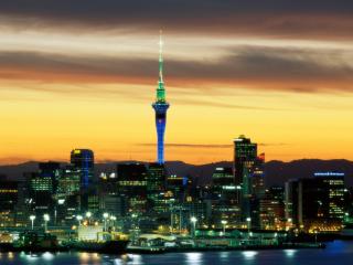 Obrazek: Evening Glow, Auckland, New Zealand