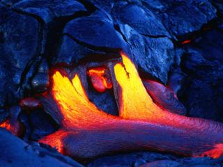 Obrazek: Glowing New Lava Flow, Hawaii