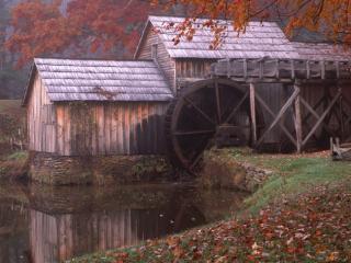 Obrazek: Mabry Mill in Autumn, Blue Ridge Parkway, Virginia