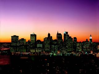Obrazek: Manhattan Skyline at Twilight, New York