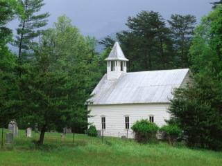 Obrazek: Methodist Church, Cades Cove, Great Smoky Mountains, Tennessee