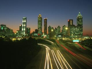 Obrazek: Night Skyline, Atlanta, Georgia