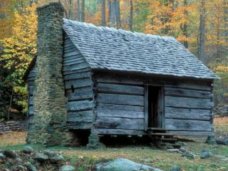 Obrazek: Restored Cabin, Great Smoky Mountains National Park, Tennessee