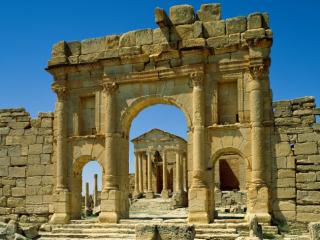 Obrazek: Roman Ruins, Sbeitla, Tunisia
