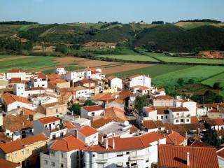 Obrazek: Rooftops of Odeceixe, Portugal