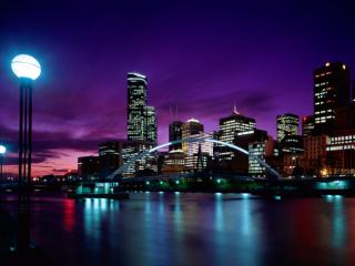 Obrazek: Sunset Over Melbourne, Australia