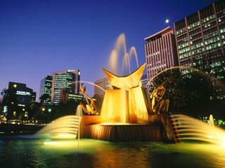 Obrazek: Victoria Square Fountain, Adelaide, Australia