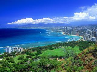 Obrazek: View From Diamond Head, Oahu, Hawaii