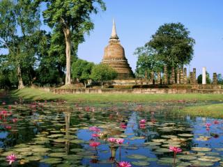 Obrazek: Wat Sa Si, Sukhothai Historical Park, Thailand