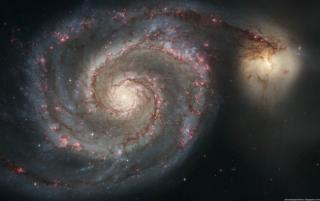 Obrazek: Kosmiczne starcie galaktyk