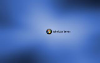Obrazek: Windows 7 - na niebieskim tle