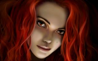 Obrazek: Kobieca twarz 3D fantasy