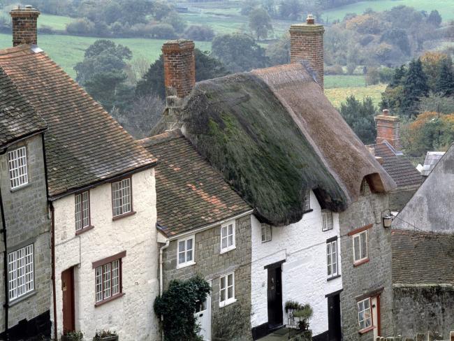 Cottages, Shaftsbury, Dorset, England