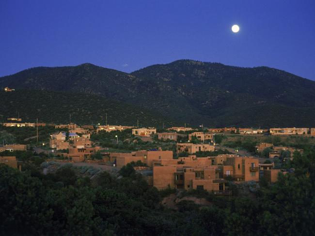 Moonrise Over Santa Fe, New Mexico