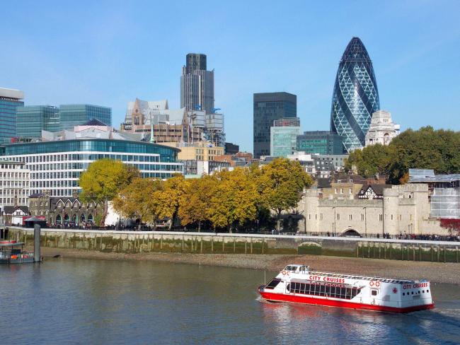 Tower 42 and Swiss Re Tower, London, England