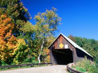 Obrazek: Lincoln Covered Bridge, West Woodstock, Vermont