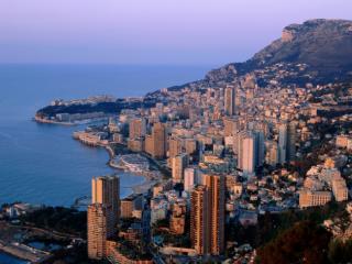 Obrazek: Twilight over Monte Carlo, Monaco