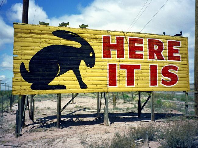 Jack Rabbit Trading Post Sign, Joseph City, Arizona