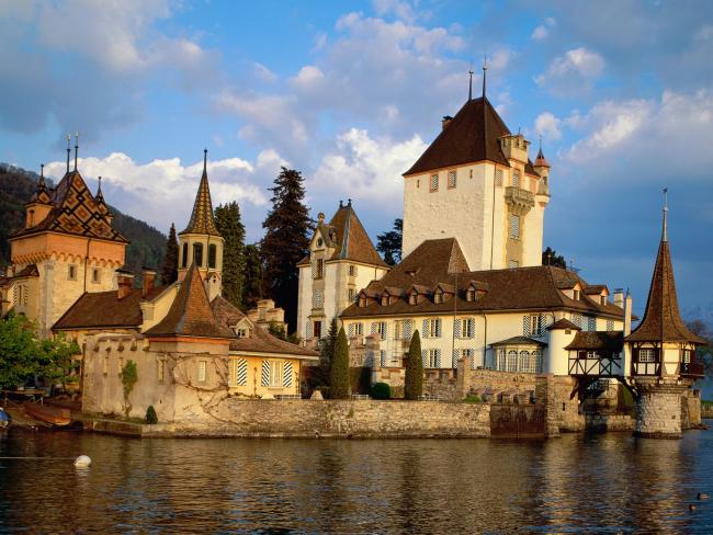 Oberhofen Castle, Lake Thun, Switzerland