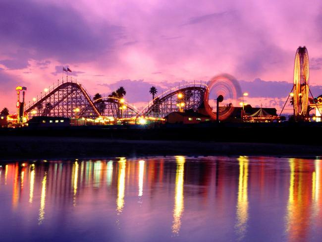 Summer Twilight, Santa Cruz Beach Boardwalk, California