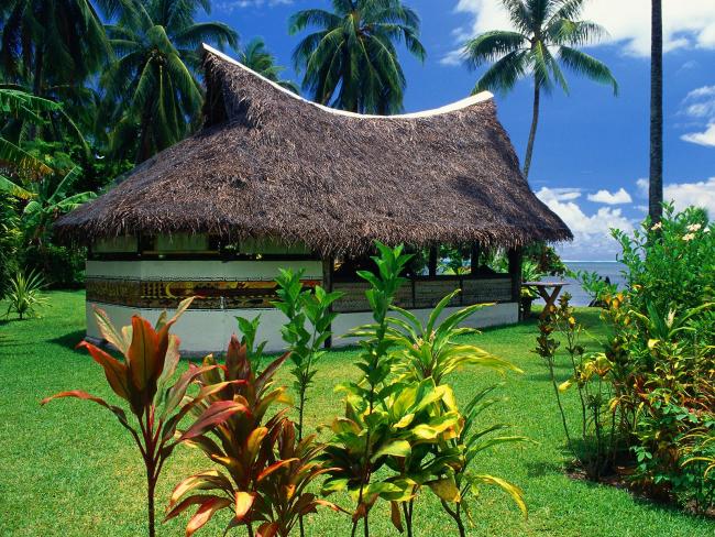 Thatched Bungalow, Moorea Island