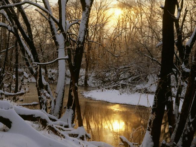 Rzeka zima w Tennessee